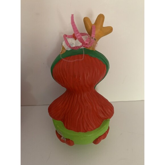 Cookie Monster Elmo Christmas Ornaments Vintage 90's Sesame Street Lot of 2 READ - Picture 6 of 16